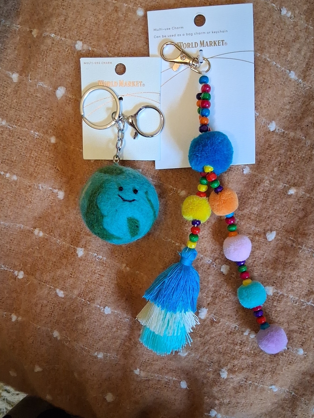 2 World Market Key Chains